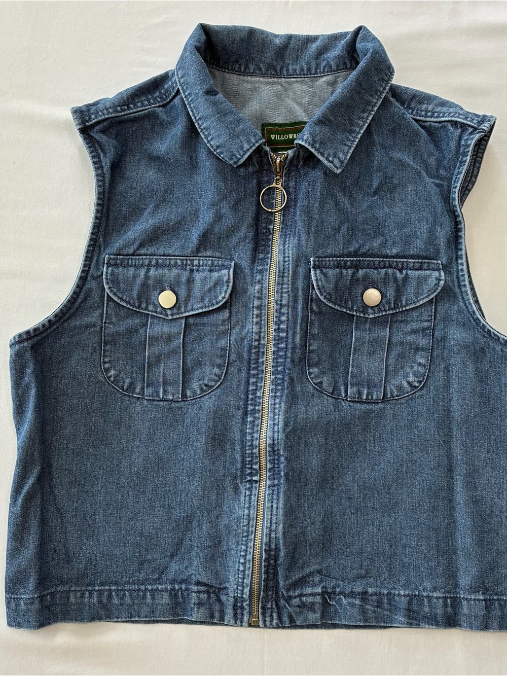 Willowbend vintage 90s denim vest Size:Medium